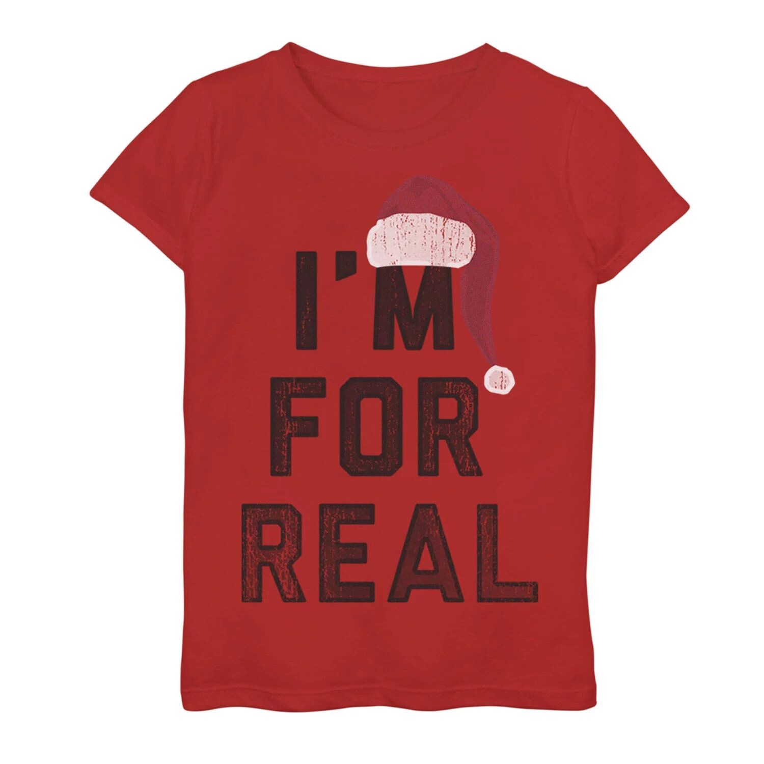 Футболка с изображением шляпы Санты для девочек 7–16 лет «Я по-настоящему» Unbranded, красный
Футболка с изображением шляпы Санты для девочек 7–16 лет «Я по-настоящему» Unbranded, красный