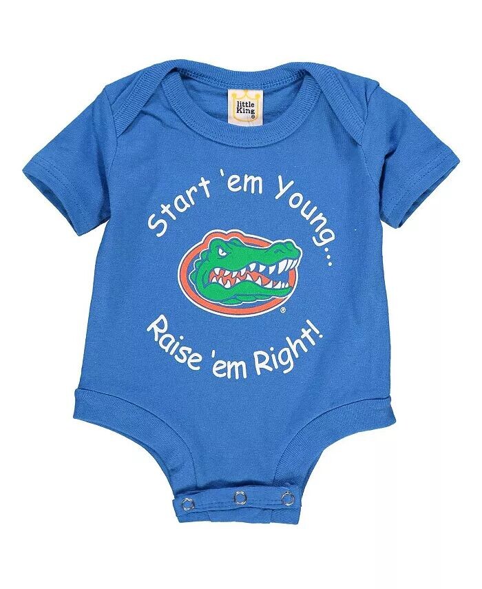 Боди для новорожденных и младенцев для мальчиков и девочек Royal Florida Gators Start 'Em Young Little King Apparel
Боди для новорожденных и младенцев для мальчиков и девочек Royal Florida Gators Start 'Em Young Little King Apparel