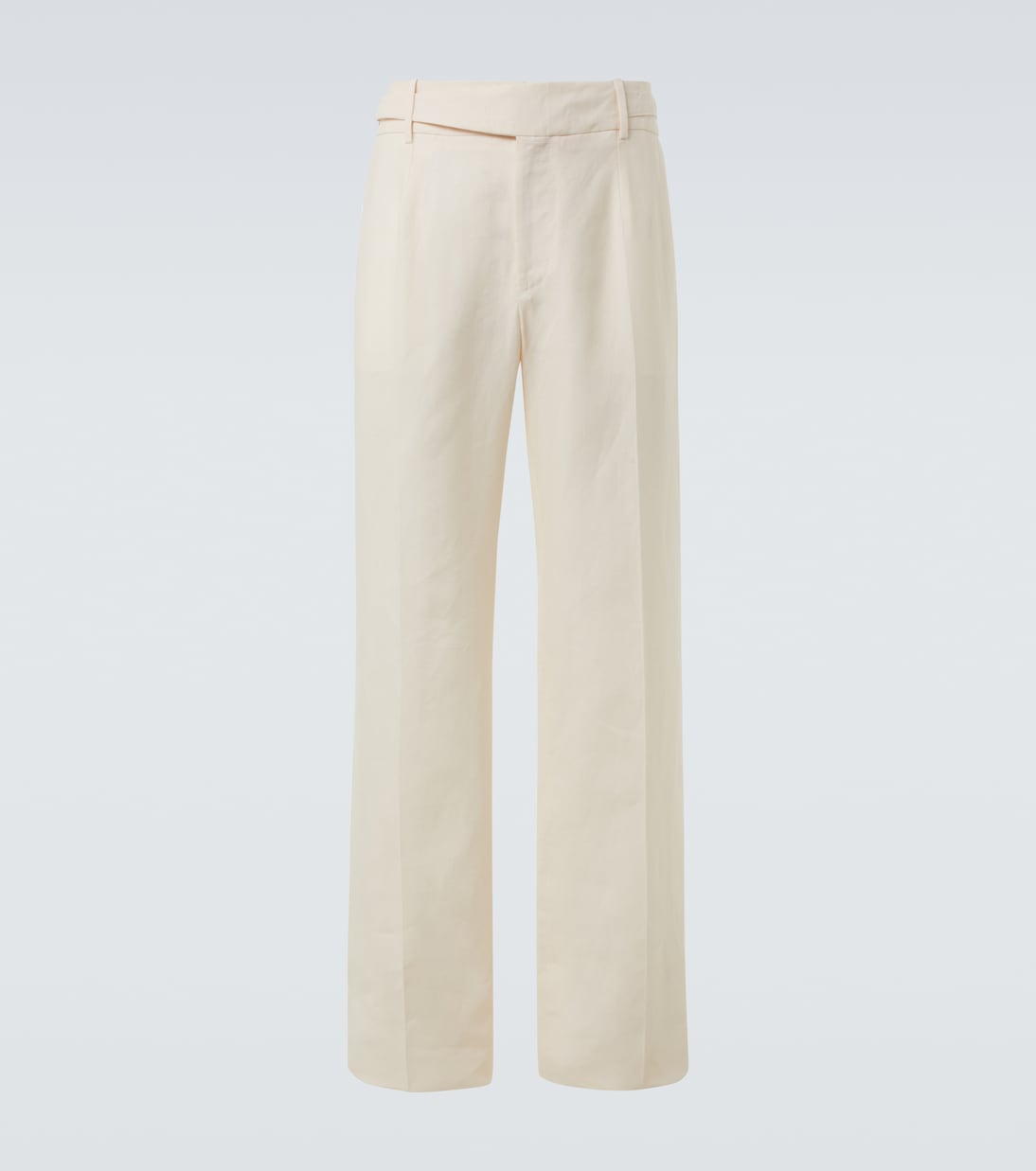 Льняные брюки с широкими штанинами Dolce&Gabbana, Bianco Naturale
Льняные брюки с широкими штанинами Dolce&Gabbana, Bianco Naturale