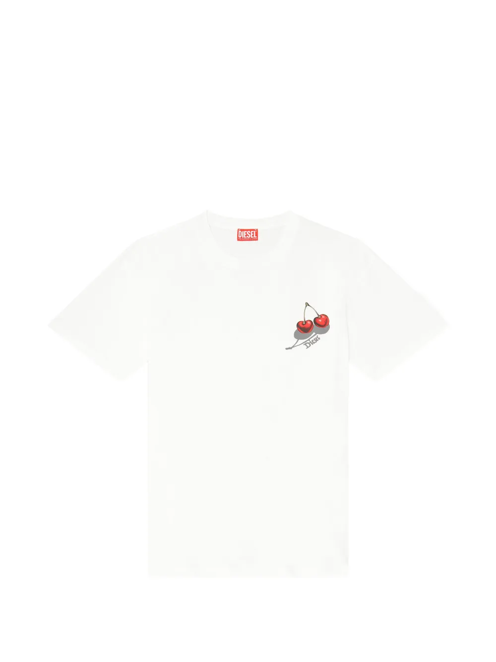Футболка с вишневым принтом Diesel, белый
Футболка с вишневым принтом Diesel, белый
