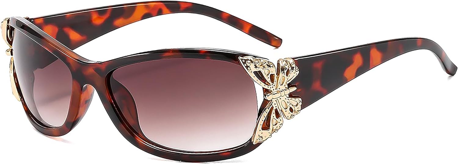 Модные солнцезащитные очки в стиле Y2K с бабочками для женщин, винтажные солнцезащитные очки с обтекаемой формой, идеально подходят для вождения, пляжной вечеринки Generic, H
Модные солнцезащитные очки в стиле Y2K с бабочками для женщин, винтажные солнцезащитные очки с обтекаемой формой, идеально подходят для вождения, пляжной вечеринки Generic, H