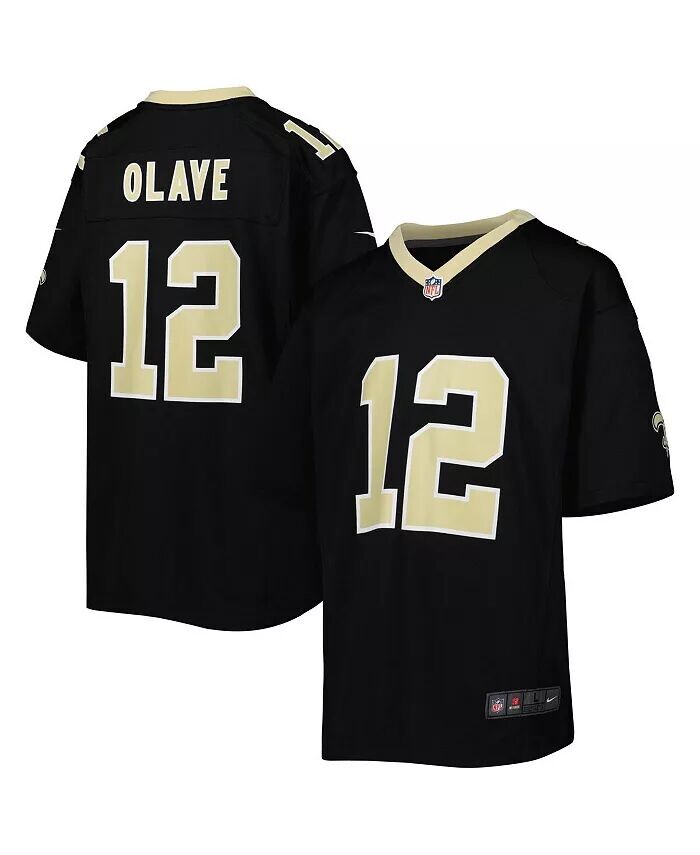 Черная футболка Big Boys Chris Olave New Orleans Saints Game Nike
Черная футболка Big Boys Chris Olave New Orleans Saints Game Nike