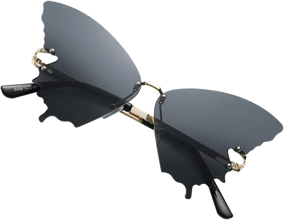 Женские солнцезащитные очки Beaupretty Butterfly без оправы, элегантная металлическая оправа, серые линзы, защита от УФ-излучения, стильные очки для отдыха на природе, вечеринок и путешествий, Black
Женские солнцезащитные очки Beaupretty Butterfly без оправы, элегантная металлическая оправа, серые линзы, защита от УФ-излучения, стильные очки для отдыха на природе, вечеринок и путешествий, Black