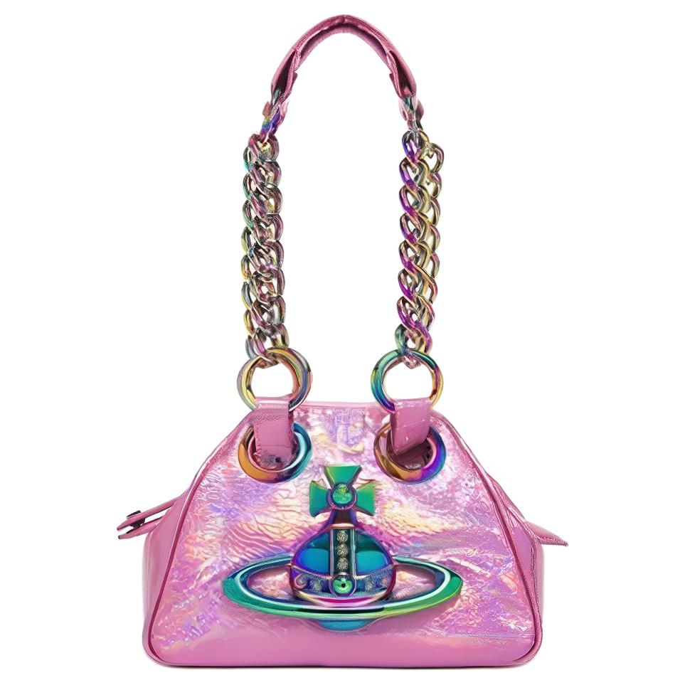 Vivienne Westwood Женская сумка через плечо в виде шара для боулинга из телячьей кожи, розовая
Vivienne Westwood Женская сумка через плечо в виде шара для боулинга из телячьей кожи, розовая