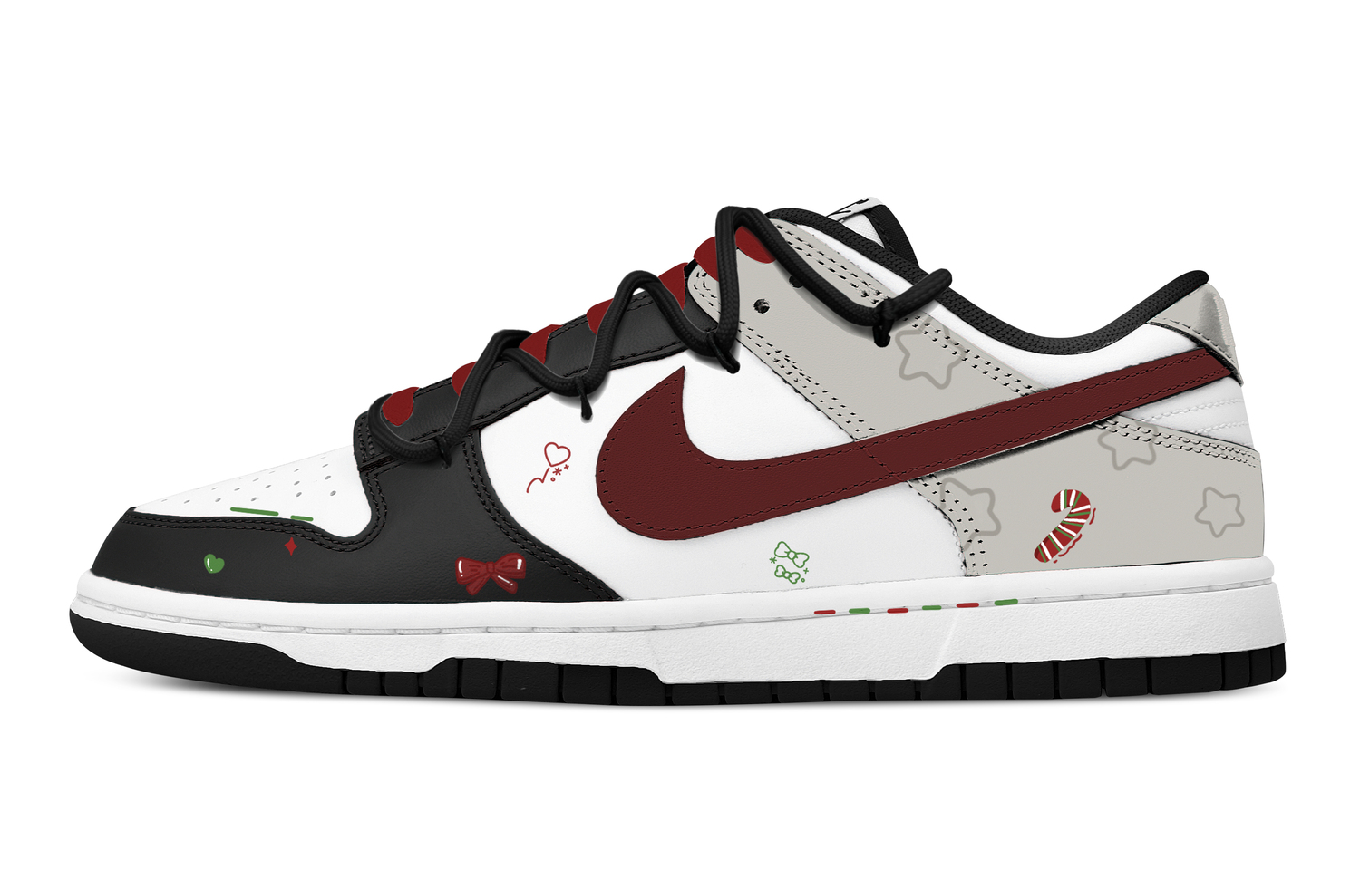 Nike Dunk Christmas Adventure Night Slip Resistant Abrasion Resistant Low top Skateboard Shoes Unisex Black Red
Nike Dunk Christmas Adventure Night Slip Resistant Abrasion Resistant Low top Skateboard Shoes Unisex Black Red