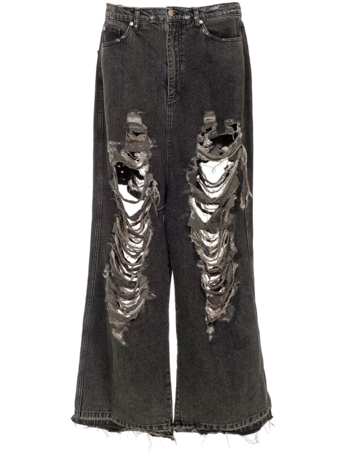 Natasha Zinko широкие джинсы с прорезями, черный
Natasha Zinko широкие джинсы с прорезями, черный