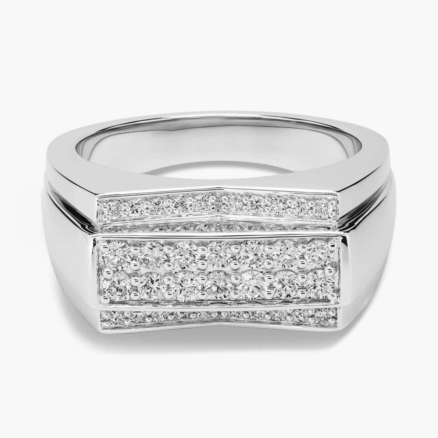 Мужское кольцо с четырьмя рядами бриллиантов из 14-каратного белого золота (3/4 карата) Blue Nile
Мужское кольцо с четырьмя рядами бриллиантов из 14-каратного белого золота (3/4 карата) Blue Nile