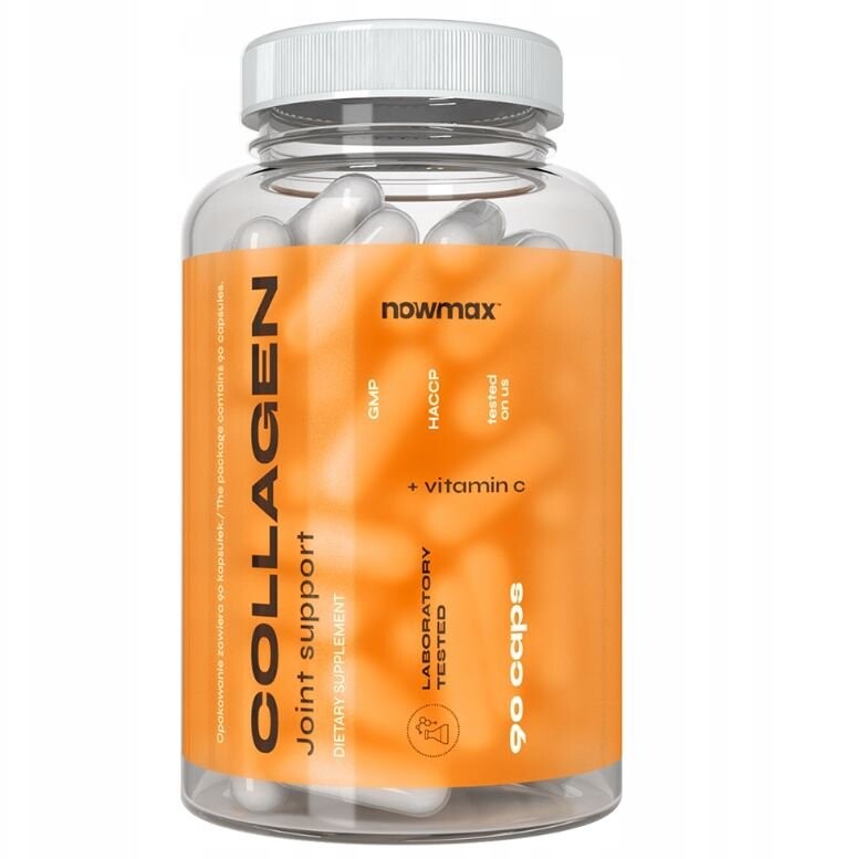 Nowmax, Коллагеновая поддержка суставов, Добавка , 90 капсул
Nowmax, Коллагеновая поддержка суставов, Добавка , 90 капсул