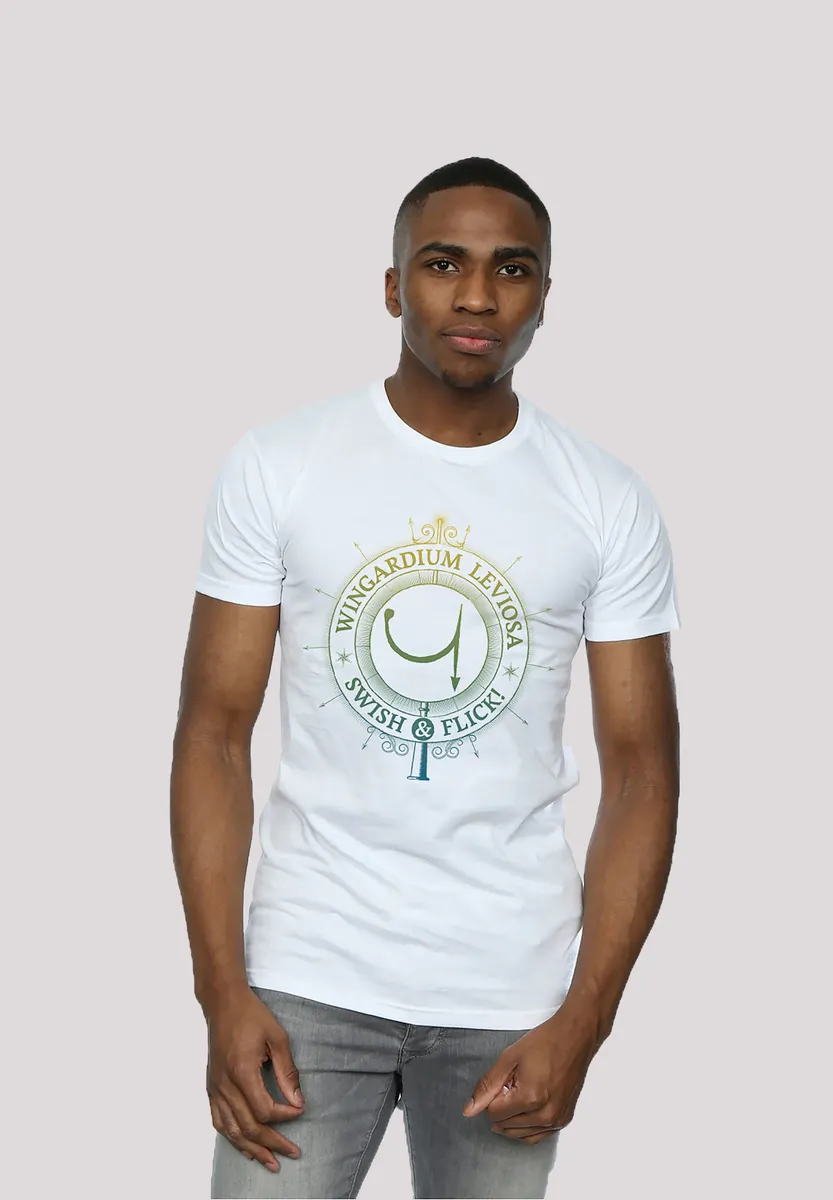 Футболка F4NT4STIC "Гарри Поттер Вингардиум Левиоса", принт, белый 
Футболка F4NT4STIC "Гарри Поттер Вингардиум Левиоса", принт, белый