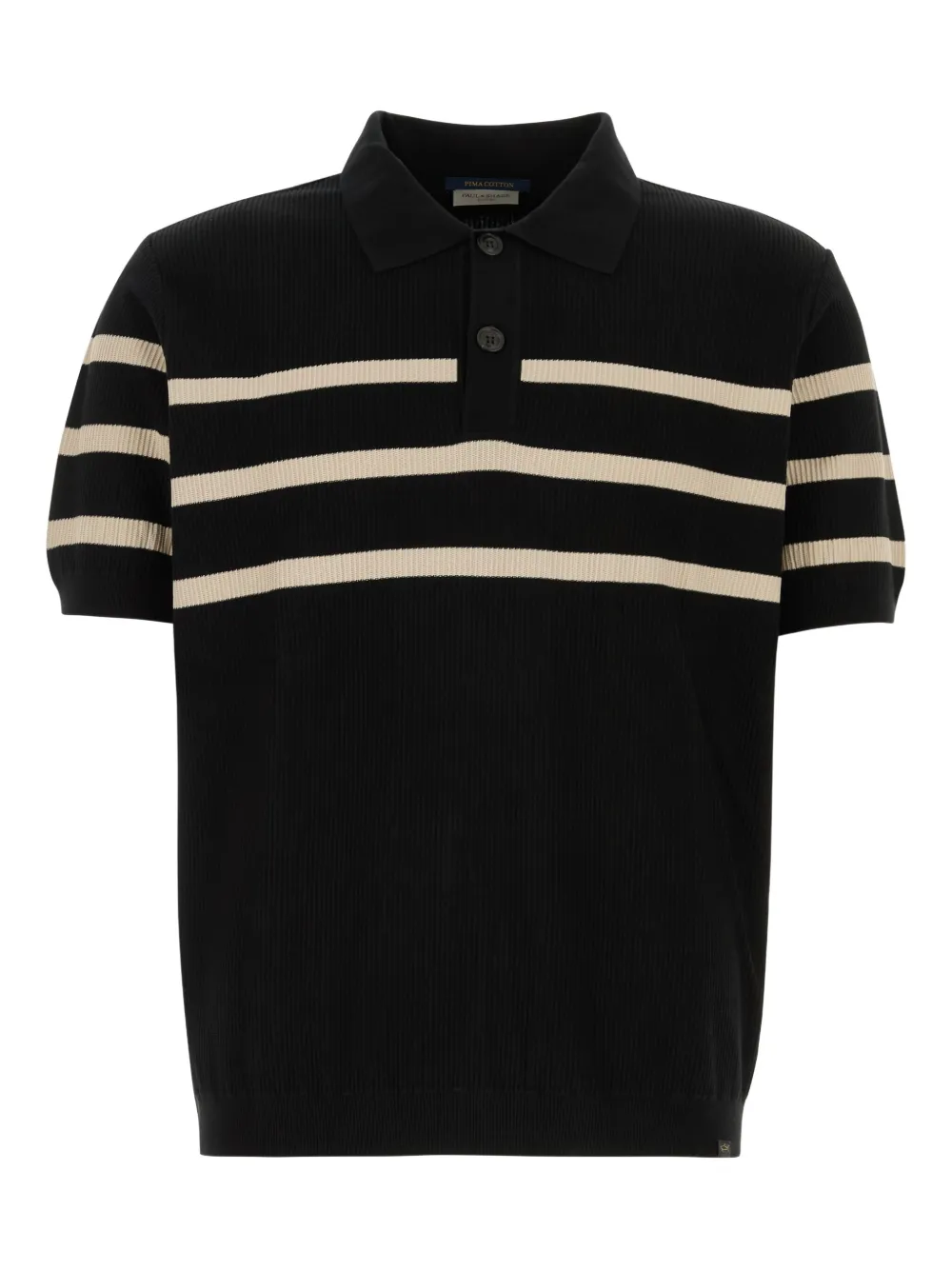 Поло с полосатыми деталями Paul & Shark, черный
Поло с полосатыми деталями Paul & Shark, черный