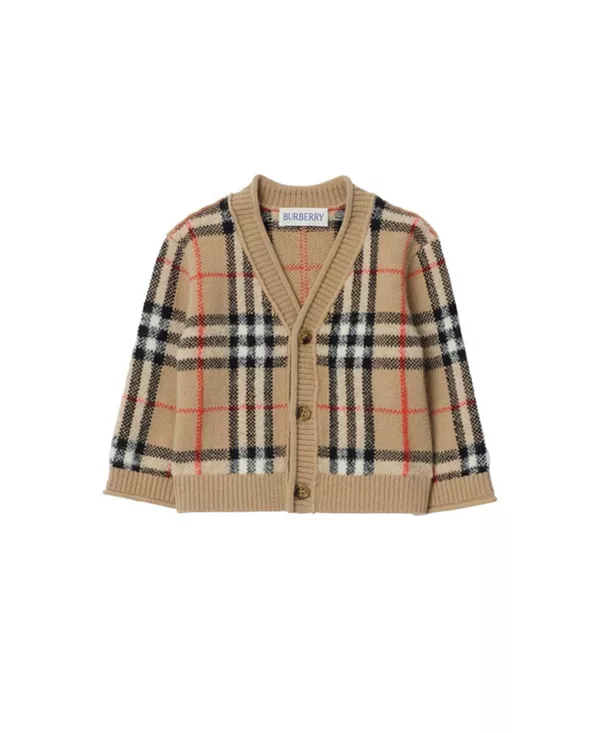 Детский кардиган из шерсти и кашемира в клетку Burberr Burberry, бежевый
Детский кардиган из шерсти и кашемира в клетку Burberr Burberry, бежевый