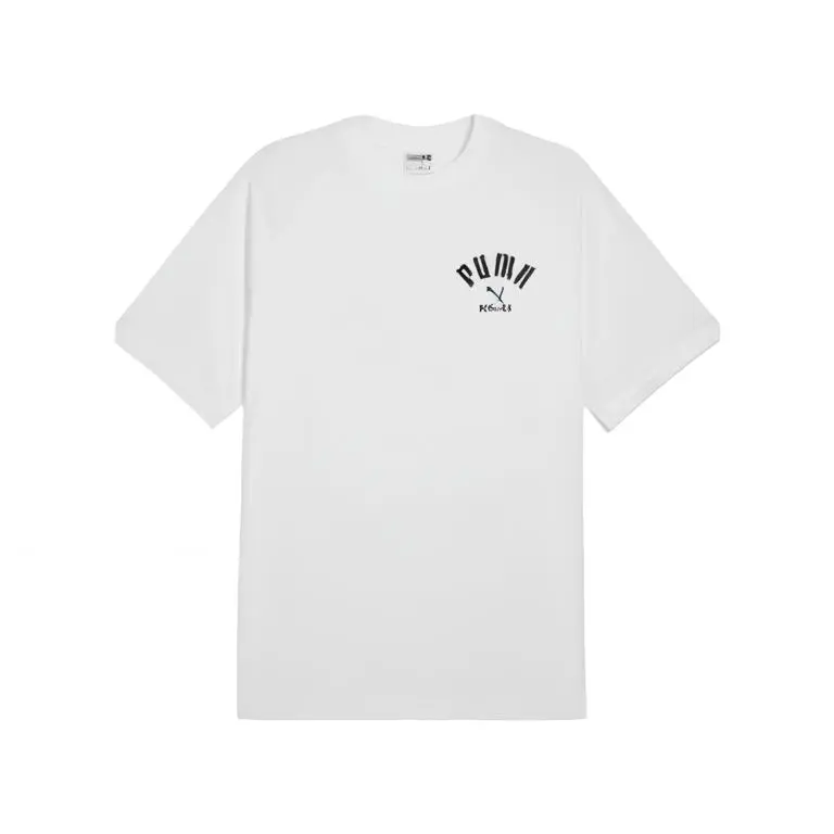 Футболка унисекс белая Puma, цвет Puma White 
Футболка унисекс белая Puma, цвет Puma White