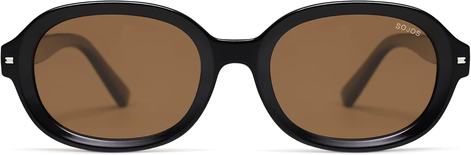 Солнцезащитные очки SOJOS в стиле ретро, овальные и круглые, поляризованные, для женщин и мужчин, винтажные, 80-х и 90-х годов, модель SJ2603, Black/Brown
Солнцезащитные очки SOJOS в стиле ретро, овальные и круглые, поляризованные, для женщин и мужчин, винтажные, 80-х и 90-х годов, модель SJ2603, Black/Brown