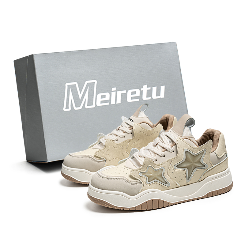 Антискользящие износостойкие низкие скейтерские кроссовки мужские бежевые Meiretu
Антискользящие износостойкие низкие скейтерские кроссовки мужские бежевые Meiretu
