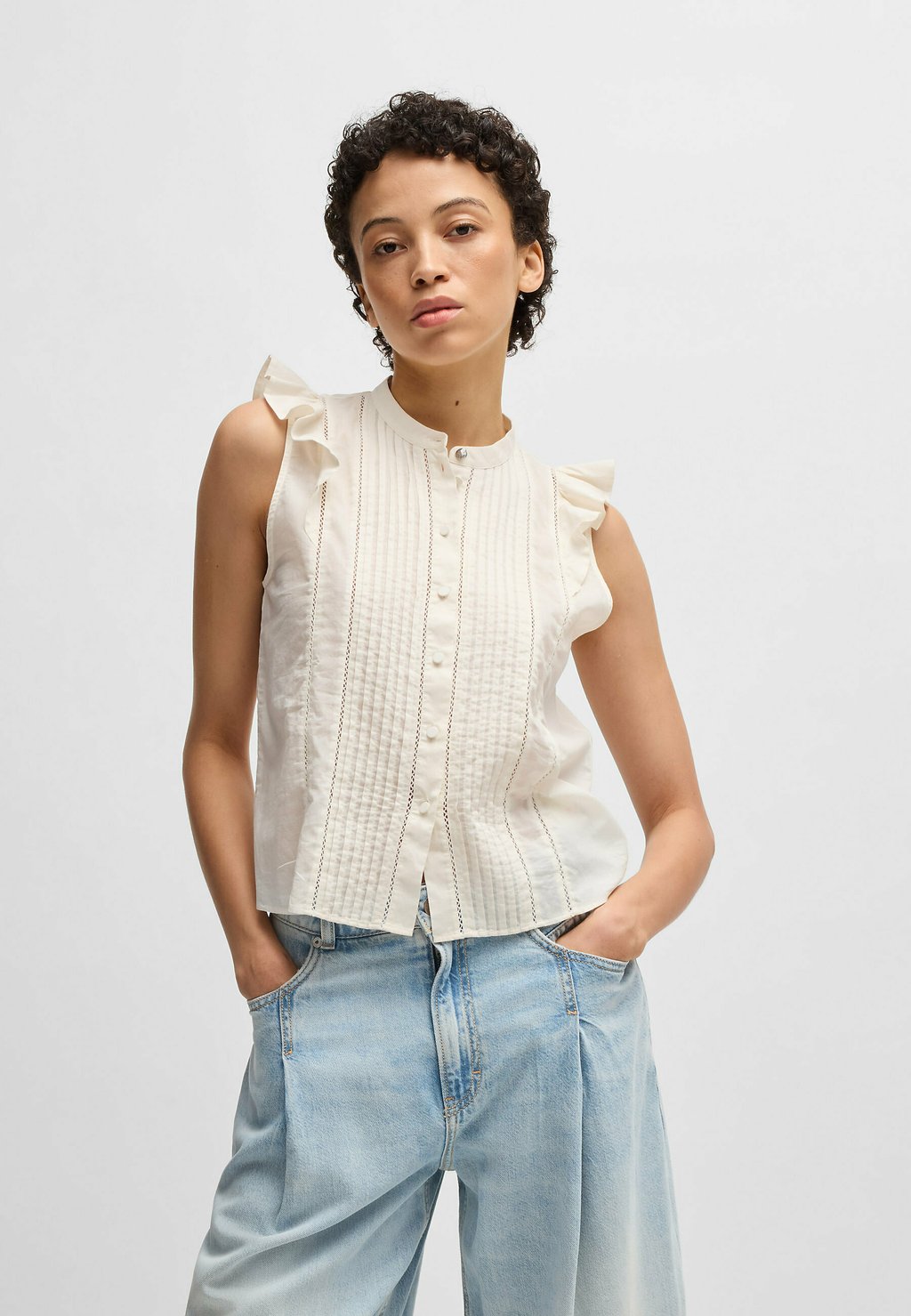 Топ BANTIANA - Button-down blouse BOSS, белый
Топ BANTIANA - Button-down blouse BOSS, белый