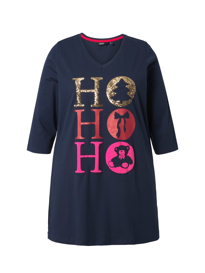 Длинная рубашка темно-синего цвета Ulla Popken
Длинная рубашка темно-синего цвета Ulla Popken