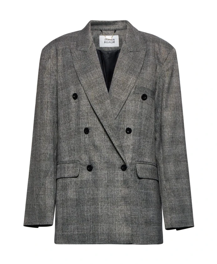 Двубортный пиджак в клетку Silvian Heach, серый
Двубортный пиджак в клетку Silvian Heach, серый