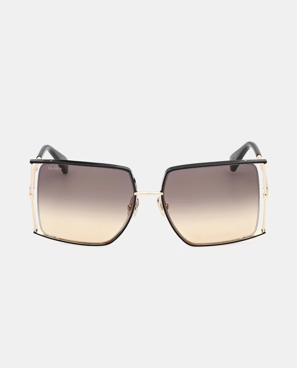 Солнцезащитные очки женские прямоугольные с металлическим золотом Max Mara, черный
Солнцезащитные очки женские прямоугольные с металлическим золотом Max Mara, черный