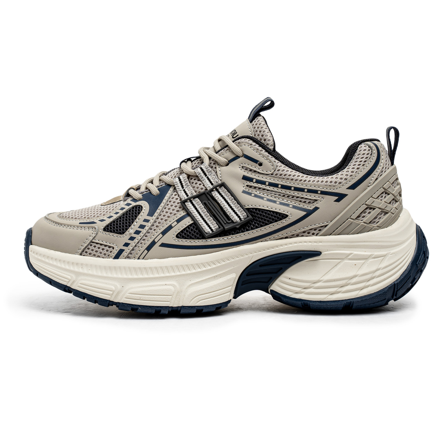 Увеличивающие рост, износостойкие, легкие и дышащие низкие массивные кроссовки для мужчин HUANQIU, Beige Blue 
Увеличивающие рост, износостойкие, легкие и дышащие низкие массивные кроссовки для мужчин HUANQIU, Beige Blue