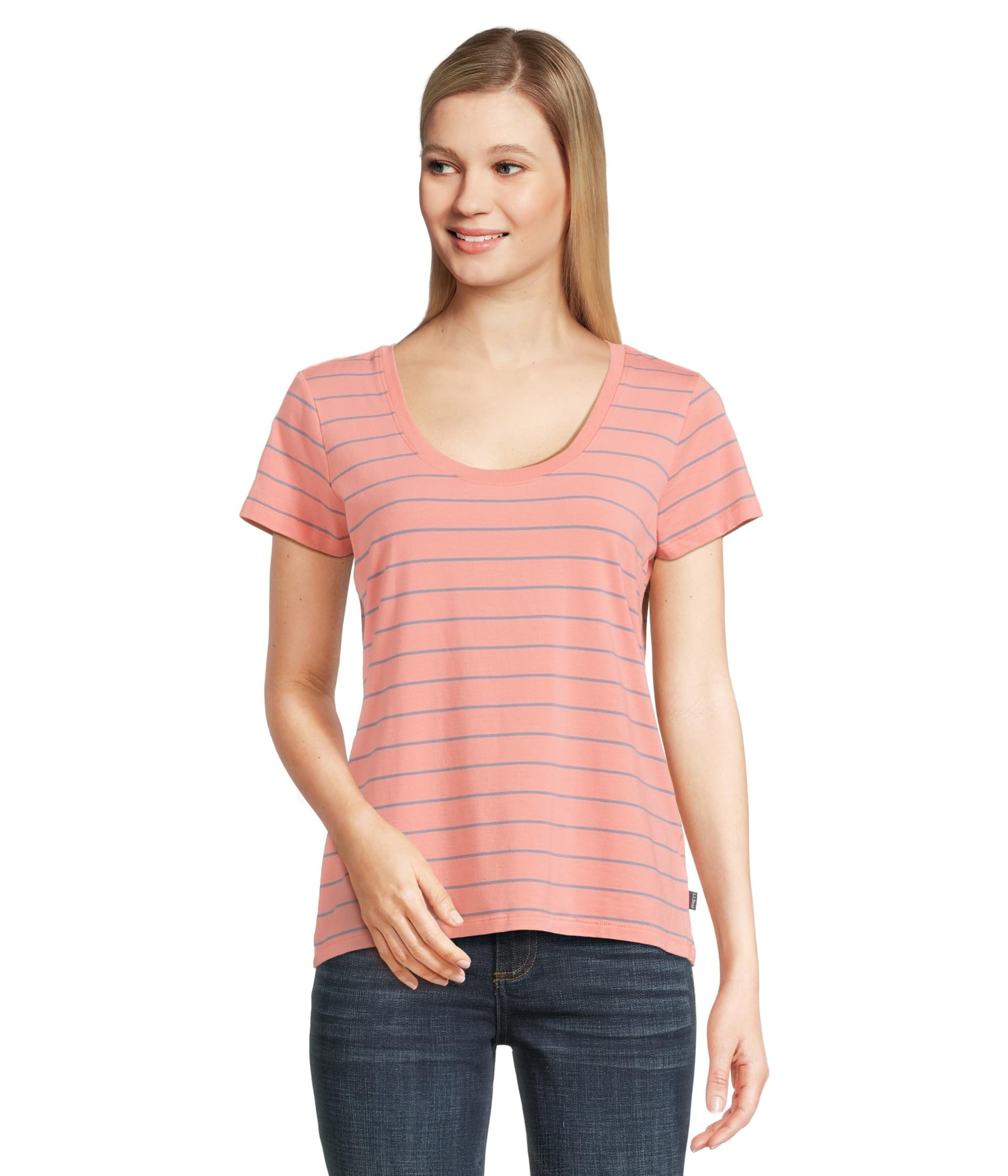 Футболка L.L.Bean Soft Stretch Supima Tee Scoopneck Short-Sleeve Stripe, цвет Dark Salmon/Bayside Blue
Футболка L.L.Bean Soft Stretch Supima Tee Scoopneck Short-Sleeve Stripe, цвет Dark Salmon/Bayside Blue