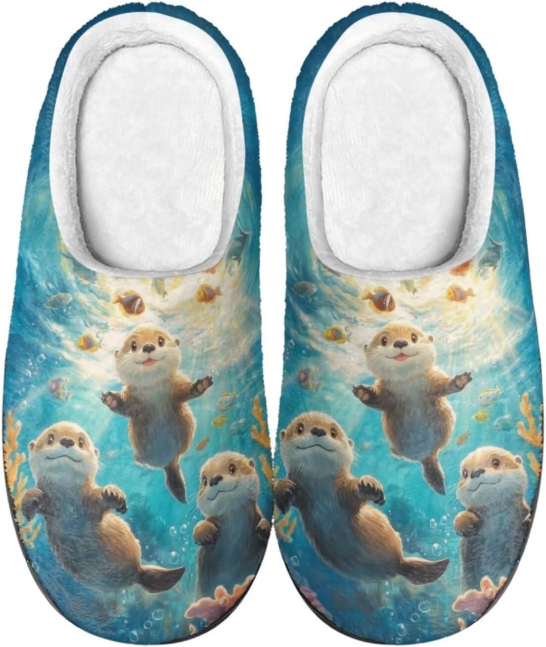 Тапочки Xpyiqun для женщин и мужчин, домашние слипоны, пушистые теплые зимние тапочки, размер 4-12, Sea Otter Ocean
Тапочки Xpyiqun для женщин и мужчин, домашние слипоны, пушистые теплые зимние тапочки, размер 4-12, Sea Otter Ocean