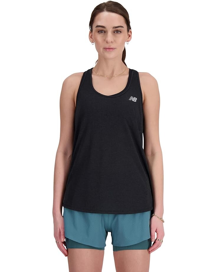 Майка New Balance Athletics Tank, цвет Black Heather
Майка New Balance Athletics Tank, цвет Black Heather