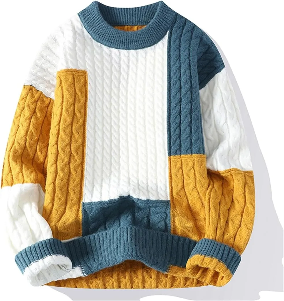 Zadaos осенне-зимний мужской свитер O-Neck с пэчворком
Zadaos осенне-зимний мужской свитер O-Neck с пэчворком