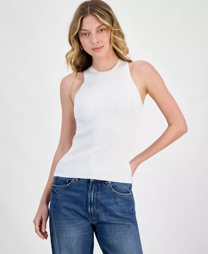 Женский топ без рукавов с круглым вырезом и рубчатым узором HUGO, коричневый/бежевый
Женский топ без рукавов с круглым вырезом и рубчатым узором HUGO, коричневый/бежевый