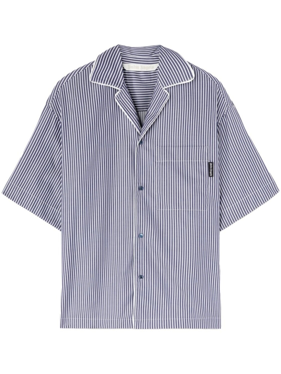 Полосатая рубашка с логотипом Palm Angels, синий
Полосатая рубашка с логотипом Palm Angels, синий