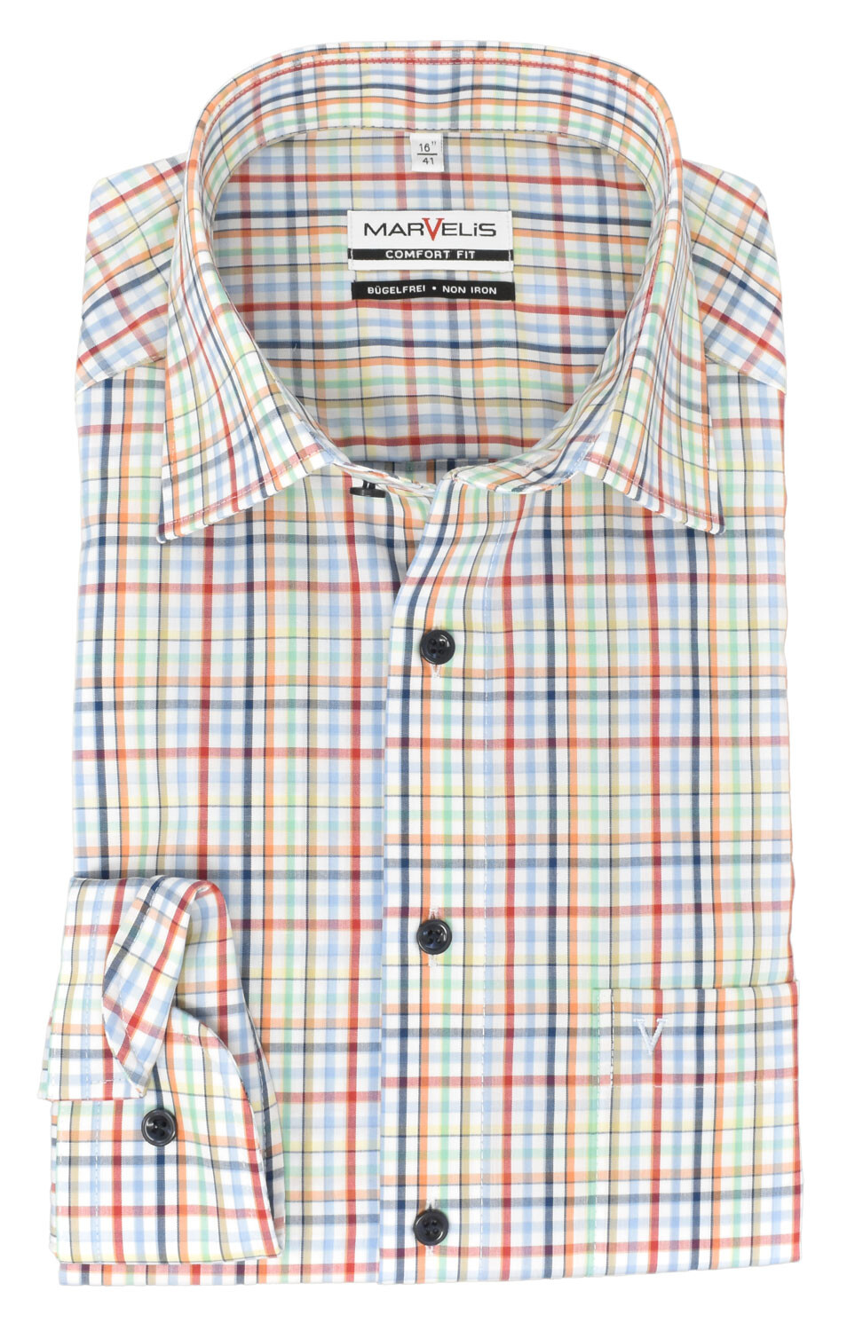 Рубашка MARVELIS Comfort Fit Business, красочный
Рубашка MARVELIS Comfort Fit Business, красочный