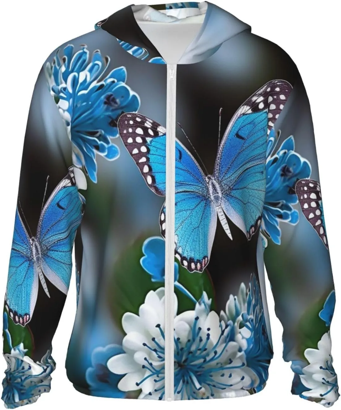 Мужская куртка с капюшоном UPF 50+ Blue Butterfly Flower HJTRW
Мужская куртка с капюшоном UPF 50+ Blue Butterfly Flower HJTRW