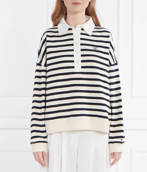 Кофта женская Tommy Hilfiger в полоску и с воротником на пуговицах, синий/белый
Кофта женская Tommy Hilfiger в полоску и с воротником на пуговицах, синий/белый