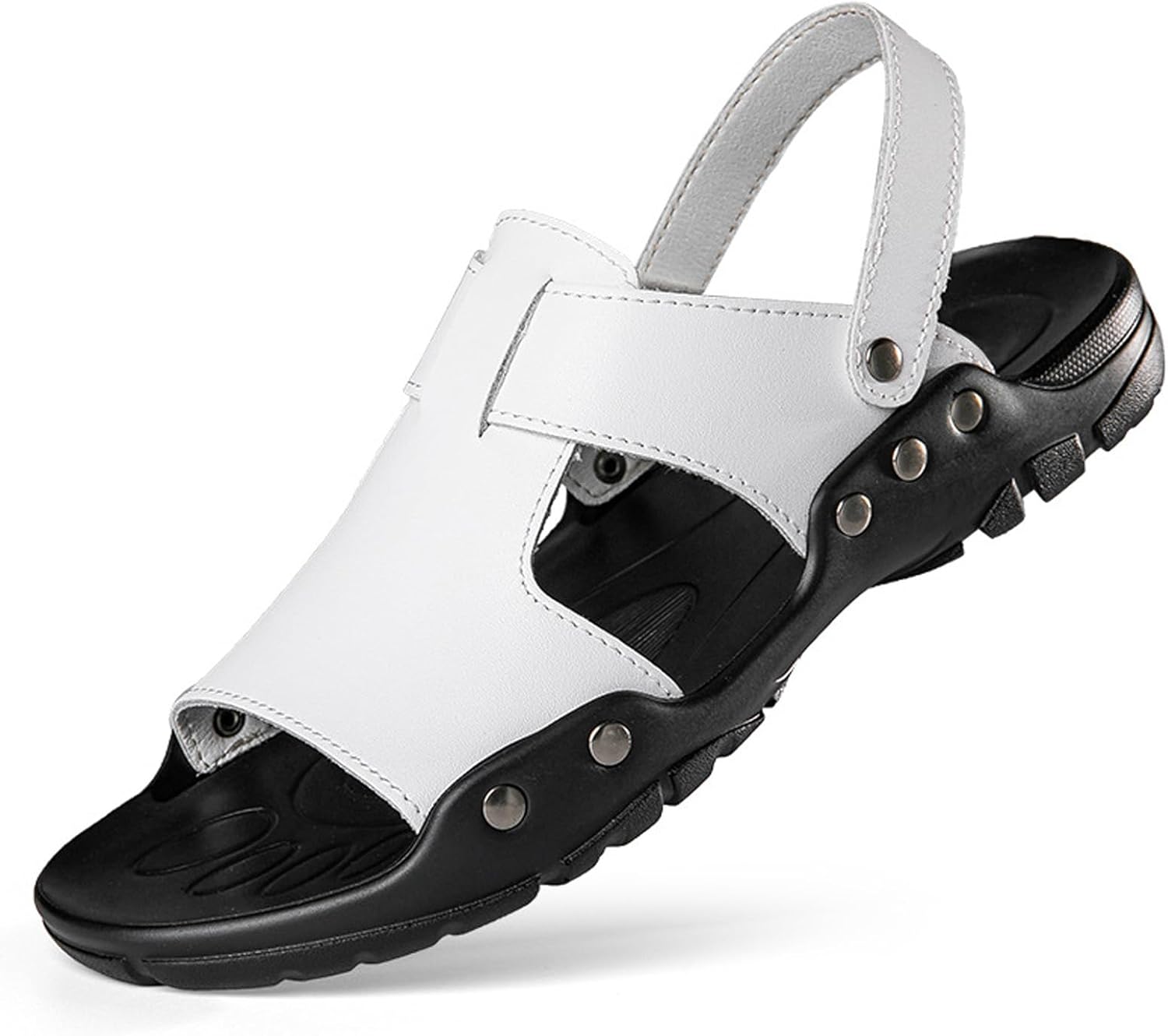 Мужские кожаные шлепанцы BOTRENT с плоской подошвой, с открытым круглым носком, легкие, противоскользящие, без застежки, для лета, пляжа и отдыха на открытом воздухе, белый
Мужские кожаные шлепанцы BOTRENT с плоской подошвой, с открытым круглым носком, легкие, противоскользящие, без застежки, для лета, пляжа и отдыха на открытом воздухе, белый