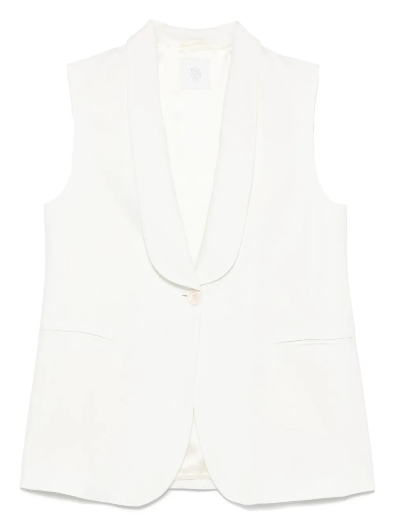 Однобортный жилет Eleventy Kids, белый
Однобортный жилет Eleventy Kids, белый