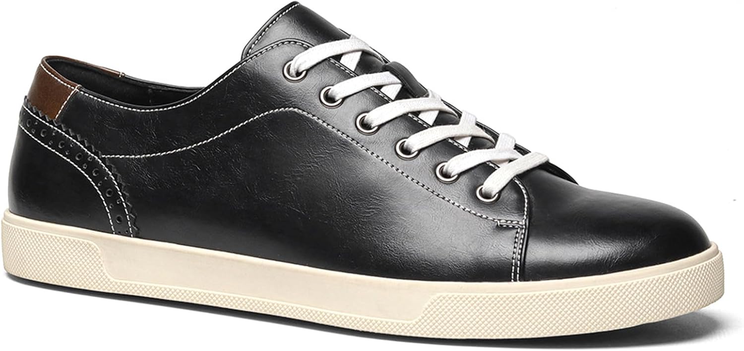 Мужские кожаные кеды GHIBHNA, модные с круглым носком, нескользящие, деловые, на шнуровке, повседневные, рабочие, для вождения и спорта, черный
Мужские кожаные кеды GHIBHNA, модные с круглым носком, нескользящие, деловые, на шнуровке, повседневные, рабочие, для вождения и спорта, черный