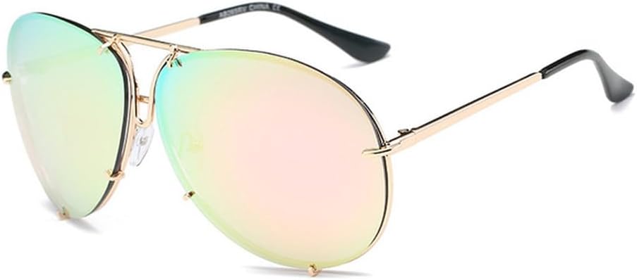 Большие солнцезащитные очки для женщин, роскошные зеркальные металлические солнцезащитные очки, модные женские солнцезащитные очки с защитой от УФ-излучения UV400 HHZZYVY, Gold-pink Mirror
Большие солнцезащитные очки для женщин, роскошные зеркальные металлические солнцезащитные очки, модные женские солнцезащитные очки с защитой от УФ-излучения UV400 HHZZYVY, Gold-pink Mirror