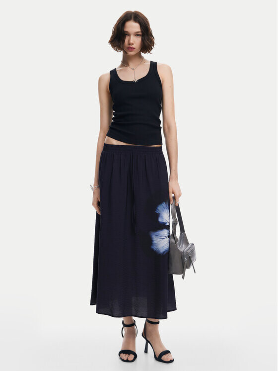 Трапециевидная юбка стандартного кроя Desigual, черный
Трапециевидная юбка стандартного кроя Desigual, черный