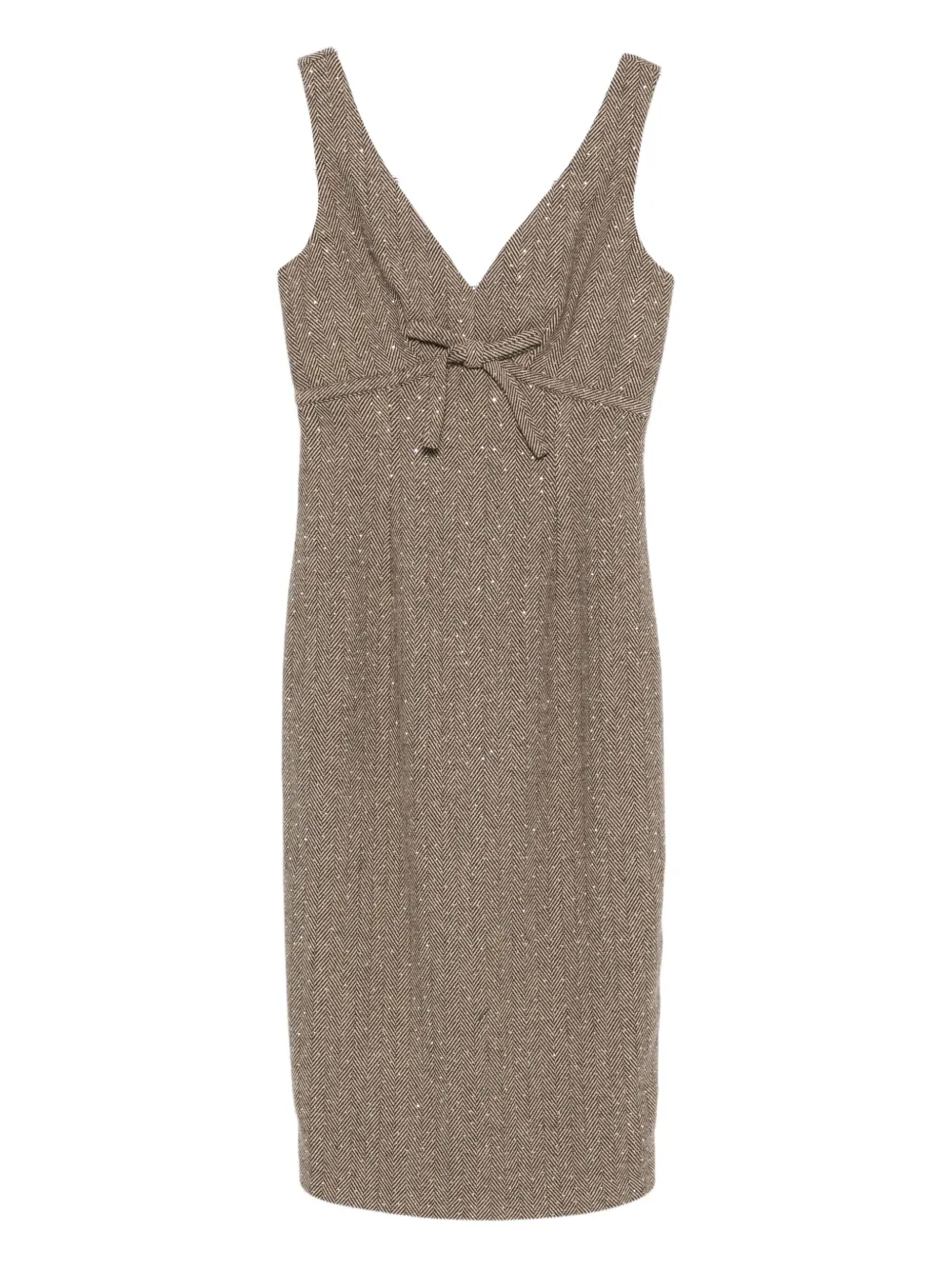 Платье миди с бантом Ermanno Firenze, коричневый
Платье миди с бантом Ermanno Firenze, коричневый