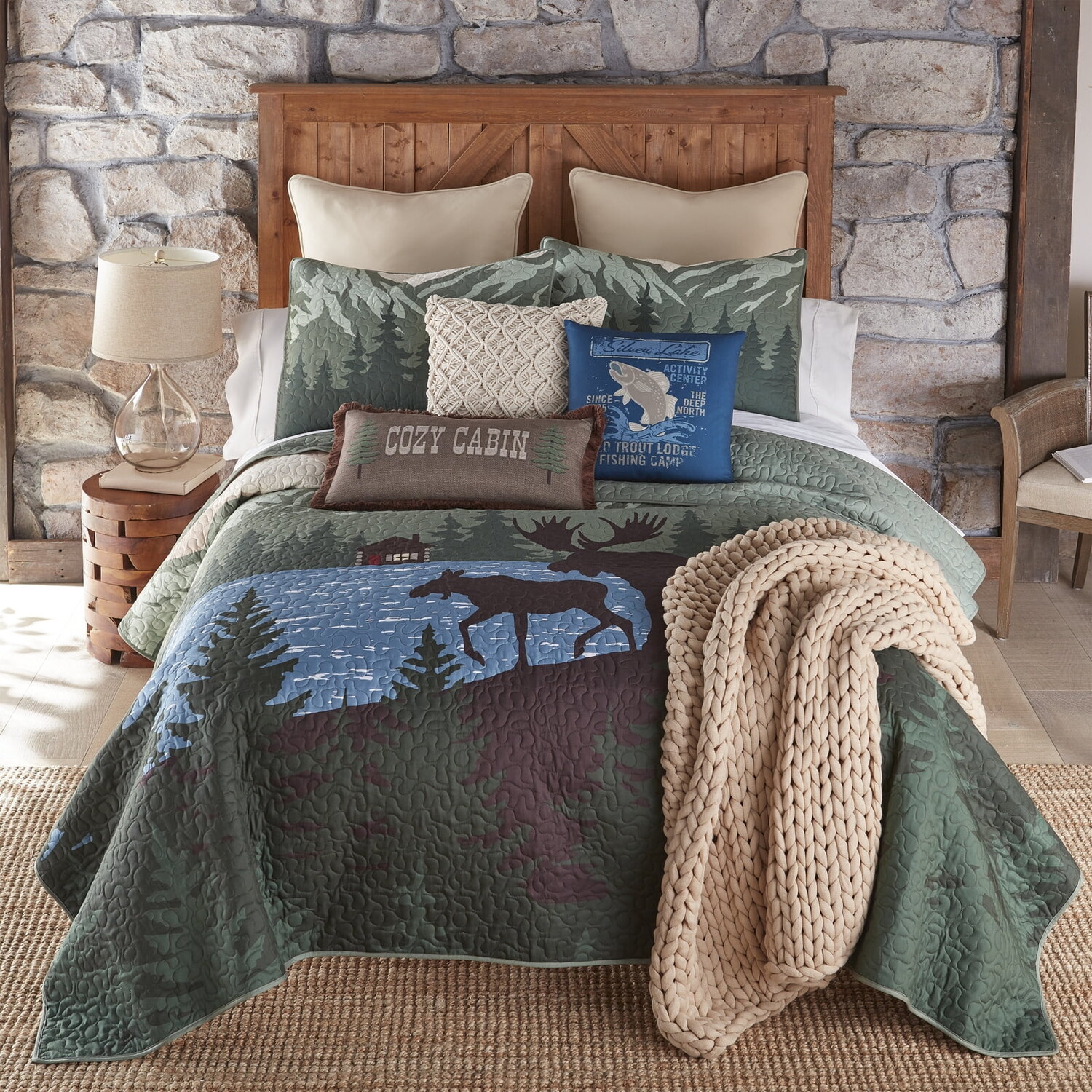 Набор одеяло с подушками Your Lifestyle Donna Sharp Moose Retreat King, синий / коричневый
Набор одеяло с подушками Your Lifestyle Donna Sharp Moose Retreat King, синий / коричневый