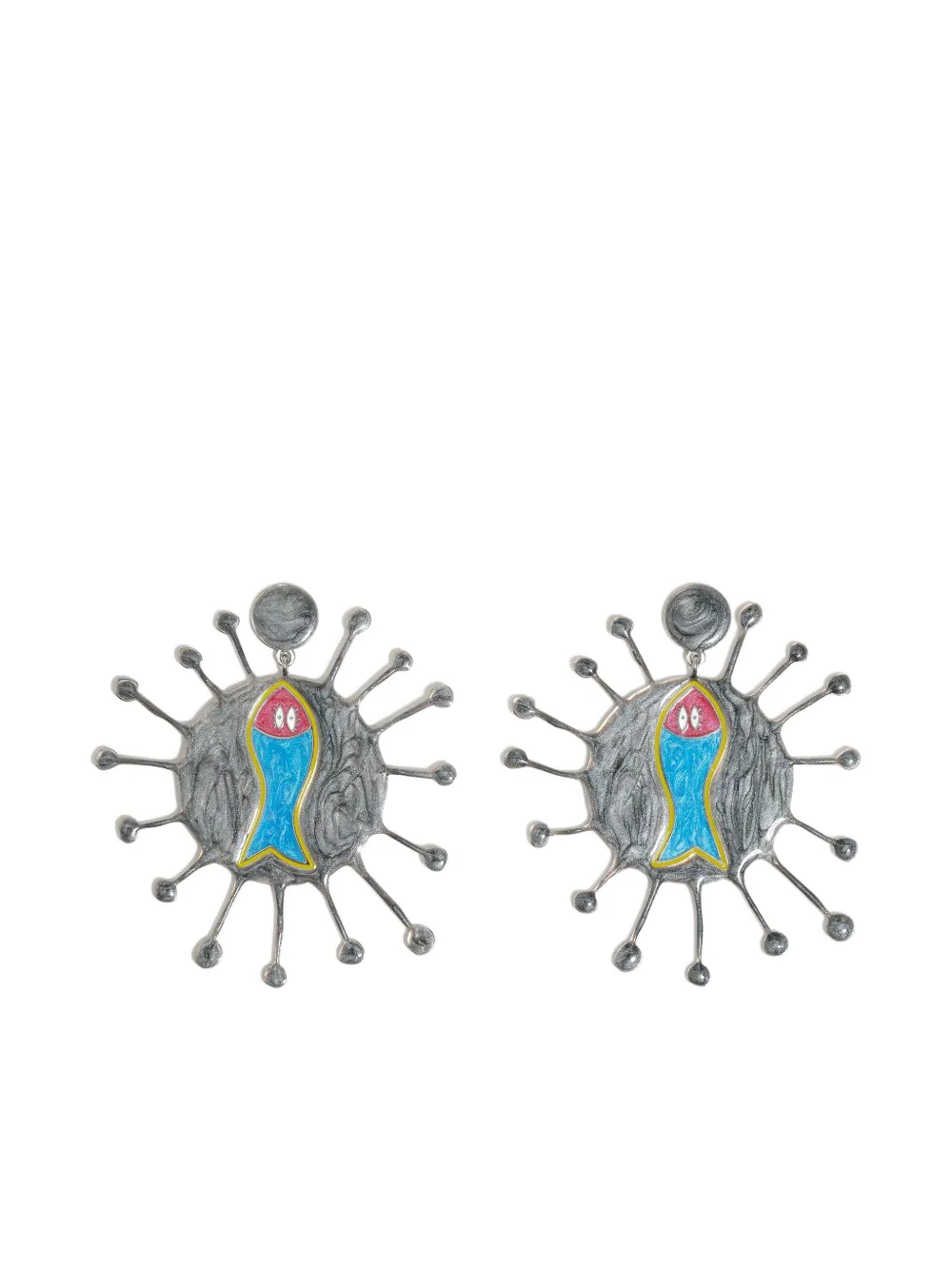 Серьги в виде рыбок из эмали Bimba y Lola, серый
Серьги в виде рыбок из эмали Bimba y Lola, серый