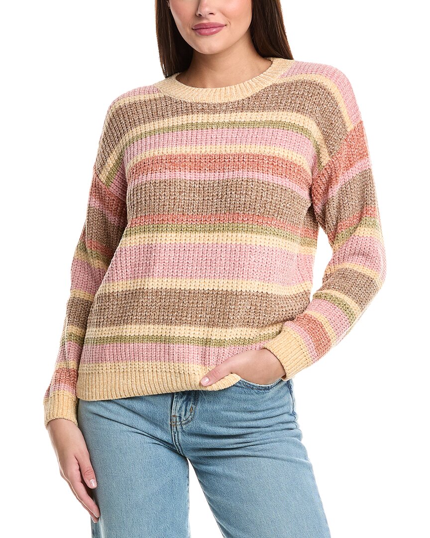 Sadie & Sage Love Club Полосатый свитер из шенилла, розовый
Sadie & Sage Love Club Полосатый свитер из шенилла, розовый