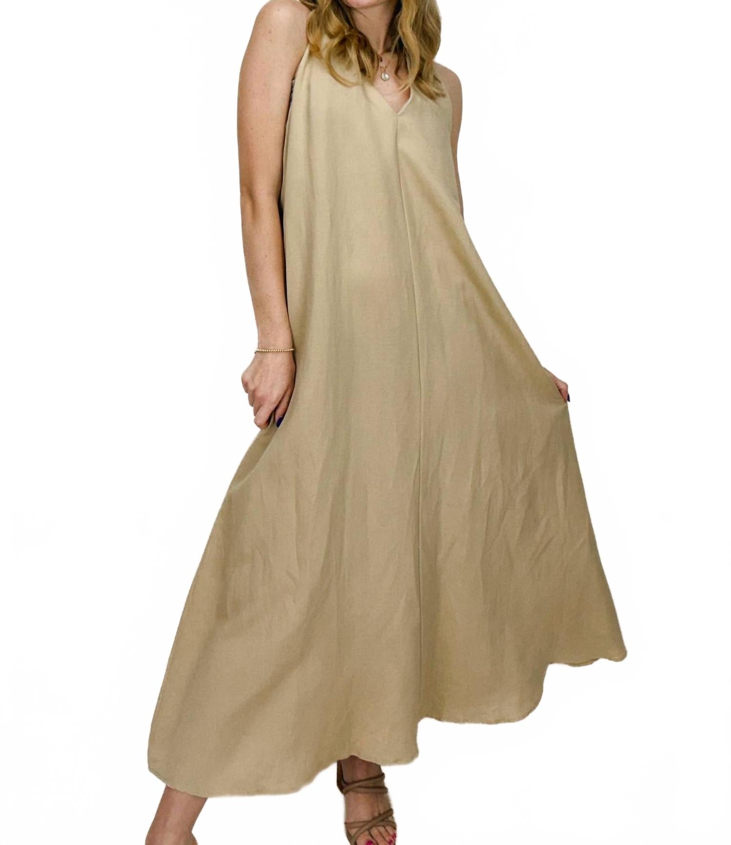 Элегантное платье макси Аннабель в цвете хаки ELAN 
Элегантное платье макси Аннабель в цвете хаки ELAN