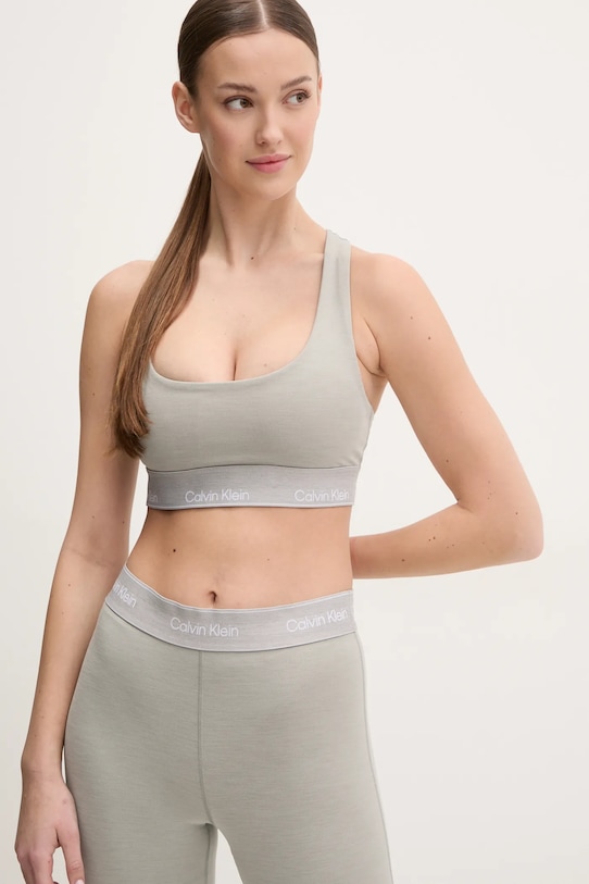 Спортивный бюстгальтер Calvin Klein Performance, серый 
Спортивный бюстгальтер Calvin Klein Performance, серый