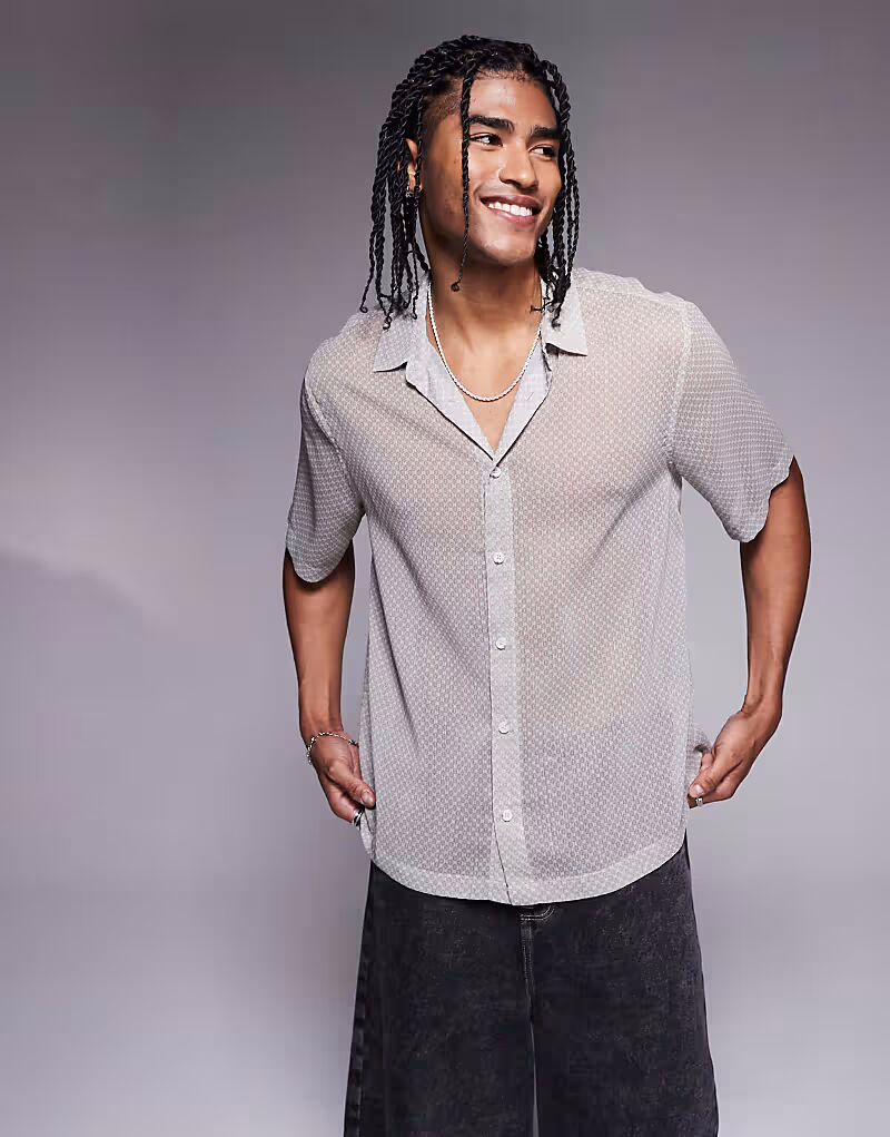 Шифоновая рубашка ASOS DESIGN со сплошным принтом серого цвета
Шифоновая рубашка ASOS DESIGN со сплошным принтом серого цвета