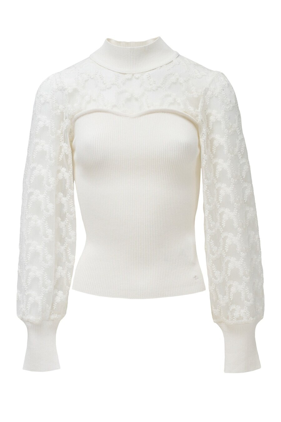 Тонкий вязаный свитер Salsa Jeans Sweater, белый 
Тонкий вязаный свитер Salsa Jeans Sweater, белый