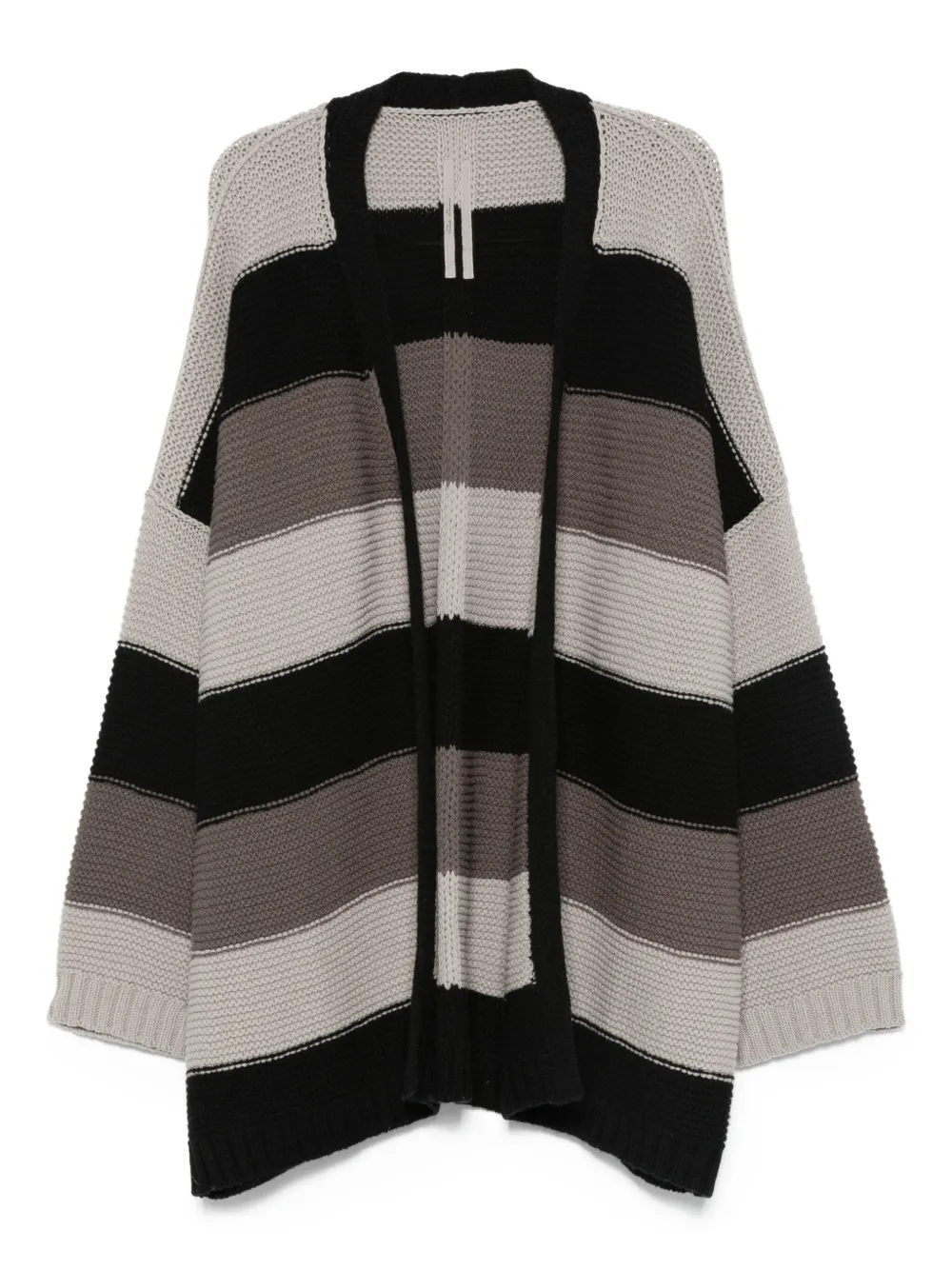 Полосатый шерстяной кардиган Rick Owens, черный
Полосатый шерстяной кардиган Rick Owens, черный