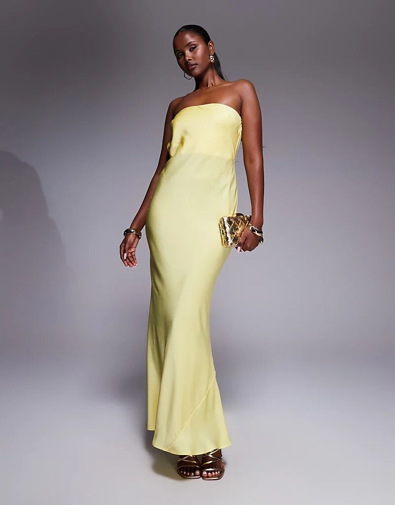 Платье-бандо макси с атласным трапециевидным силуэтом ASOS DESIGN с бантом на спине цвета пахты
Платье-бандо макси с атласным трапециевидным силуэтом ASOS DESIGN с бантом на спине цвета пахты