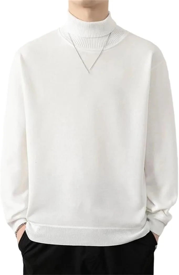 Мужской теплый вязаный свитер зимний пуловер в корейском стиле
Мужской теплый вязаный свитер зимний пуловер в корейском стиле