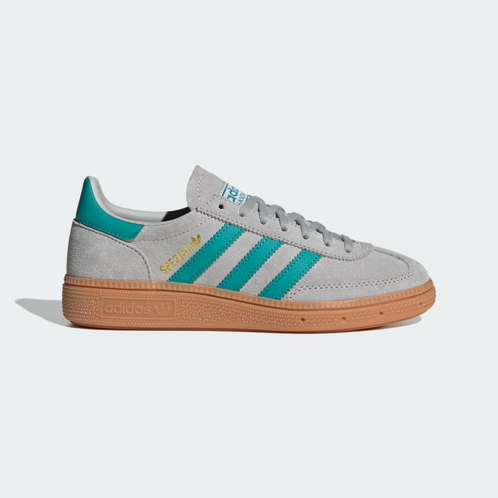 Кроссовки Adidas Handball Spezial Shoes Kids, цвет Grey Two/Pure Teal/Gum
Кроссовки Adidas Handball Spezial Shoes Kids, цвет Grey Two/Pure Teal/Gum