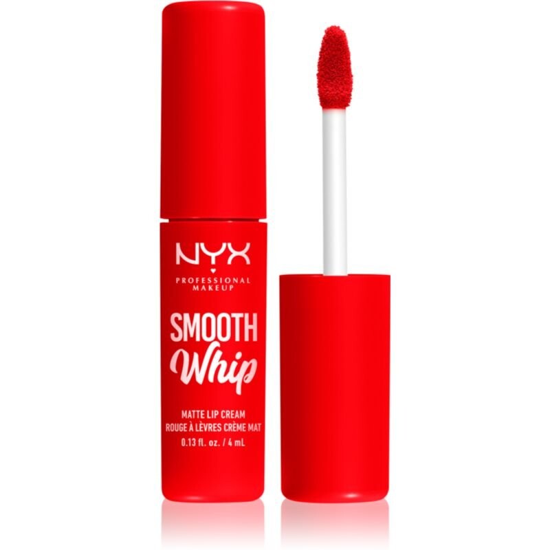 NYX Professional Makeup Smooth Whip Matte Lip Cream бархатистая помада с разглаживающим эффектом оттенок 12 Icing On Top 4 мл Inna Marka